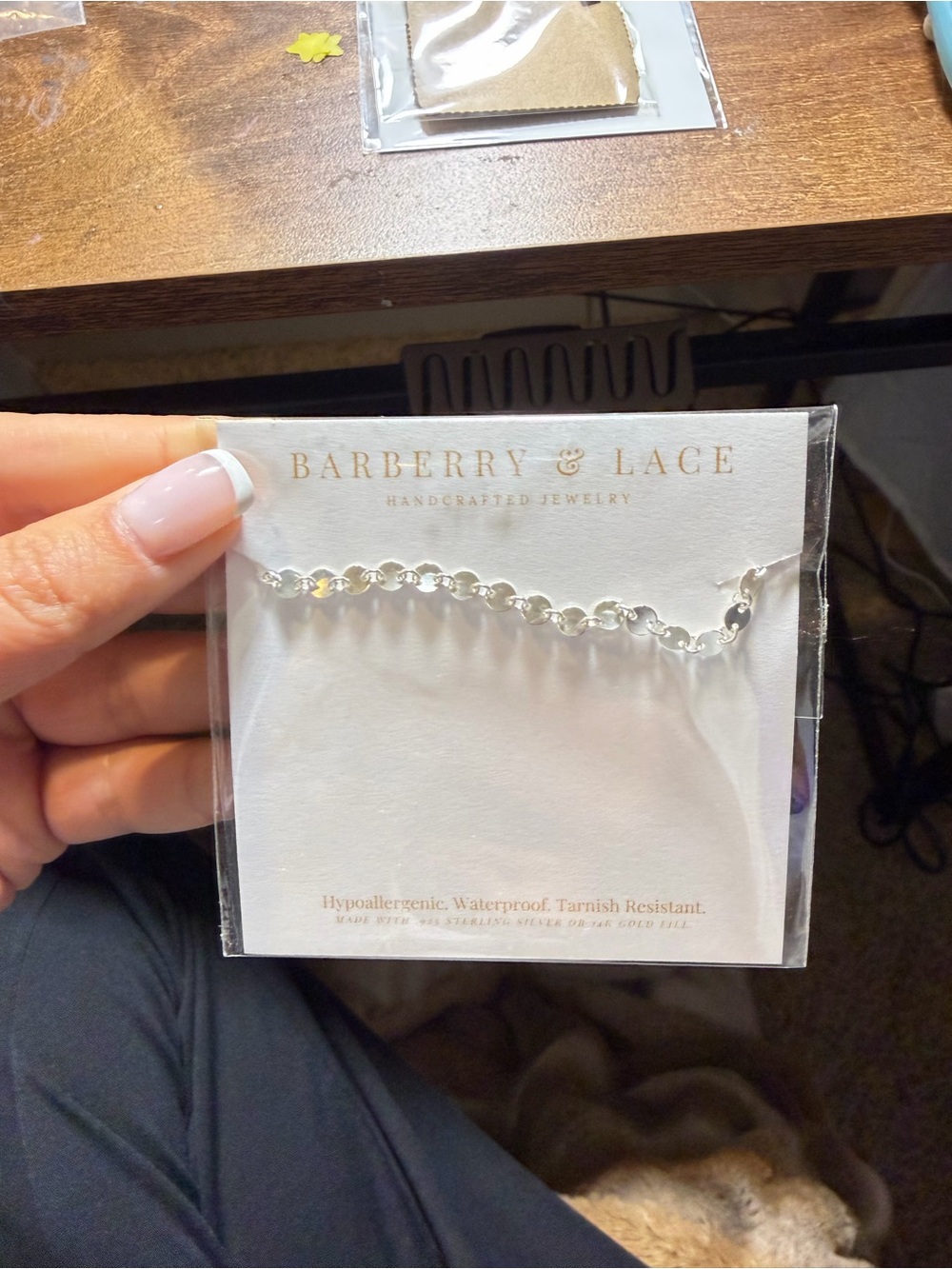 Silver poppy bracelet